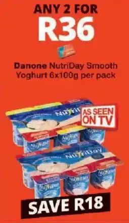 Checkers Danone NutriDay Smooth Yoghurt offer
