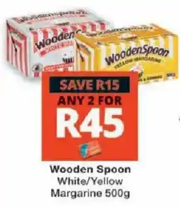 Checkers Wooden Spoon White/Yellow Margarine offer