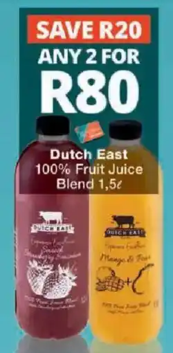 Checkers Dutch East 100% Fruit Juice Blend offer