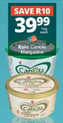 Checkers Epic Canola Margarine offer