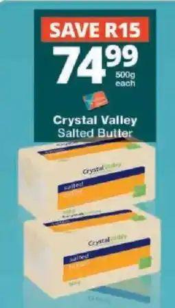 Checkers Crystal Valley Salted Butter offer