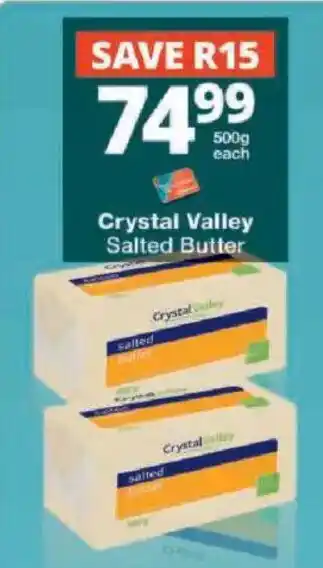 Checkers Crystal Valley Salted Butter offer