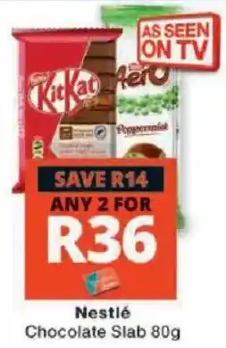 Checkers Nestlé Chocolate Slab offer
