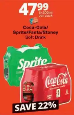 Checkers Coca-Cola/Sprite/Fanta/Stoney Soft Drink offer