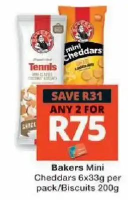 Checkers Bakers Mini Cheddars offer