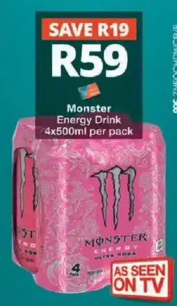 Checkers Monster Energy Drink offer
