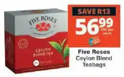 Checkers Five Roses Ceylon Blend Teabags offer