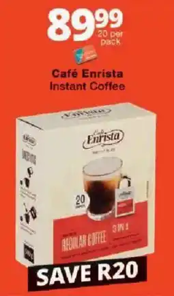 Checkers Café Enrista Instant Coffee offer