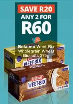 Checkers Bokomo Weet-Bix Wholegrain Wheat Biscuits offer