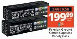 Checkers Foreign Ground Coffee Capsules Variety Pack offer