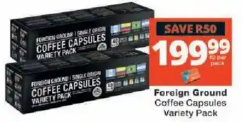 Checkers Foreign Ground Coffee Capsules Variety Pack offer
