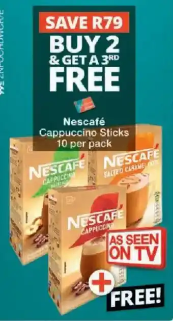 Checkers Nescafé Cappuccino Sticks offer