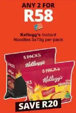 Checkers Kellogg's Instant Noodles offer