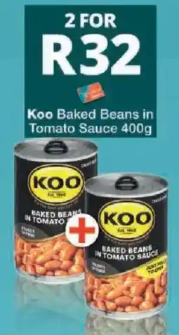 Checkers Koo Baked Beans in Tomato Sauce offer