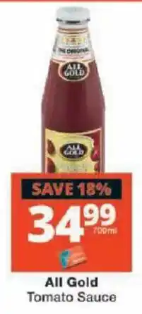 Checkers All Gold Tomato Sauce offer