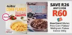 Checkers Heartland Gluten Free Corn Flakes/Multigrain Flakes Cereal offer