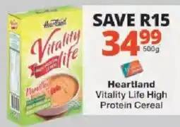 Checkers Heartland Vitality Life High Protein Cereal offer
