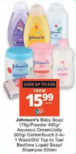 Checkers Johnson's Baby Soap offer
