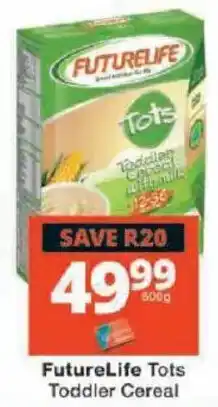 Checkers FutureLife Tots Toddler Cereal offer
