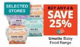 Checkers Umatie Baby Food Range offer