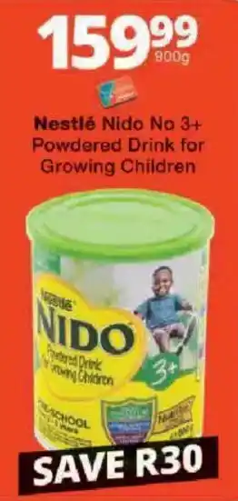 Checkers Nestlé Nido No 3+ Powdered Drink for Growing Children offer