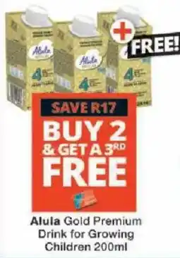 Checkers Alula Gold Premium Drink for Growing Children offer