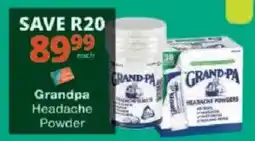 Checkers Grandpa Headache Powder offer