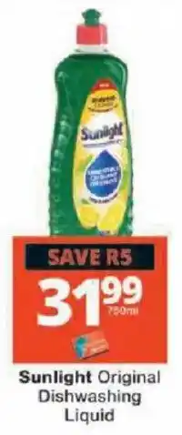 Checkers Sunlight Original Dishwashing Liquid offer