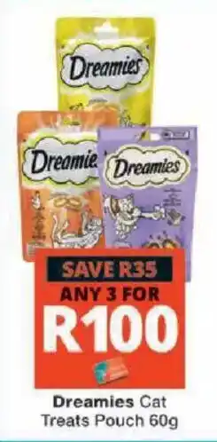 Checkers Dreamies Cat Treats Pouch offer