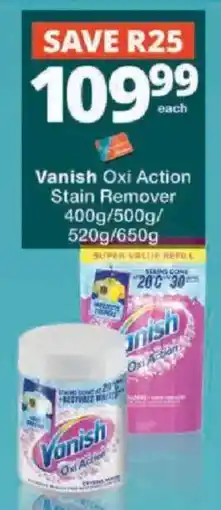 Checkers Vanish Oxi Action Stain Remover offer