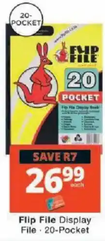 Checkers Flip File Display File · 20-Pocket offer
