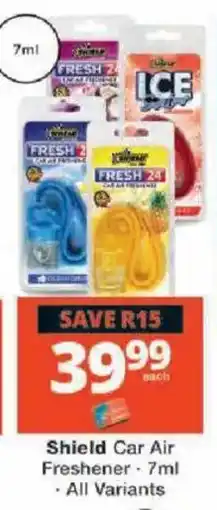 Checkers Shield Car Air Freshener offer