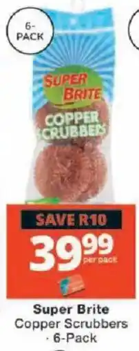 Checkers Super Brite Copper Scrubbers offer