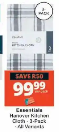 Checkers Essentials Hanover Kitchen Cloth offer