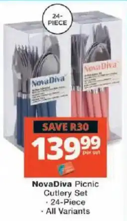 Checkers NovaDiva Picnic Cutlery Set offer