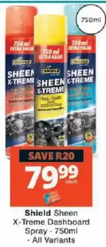 Checkers Shield Sheen X-Treme Dashboard Spray offer