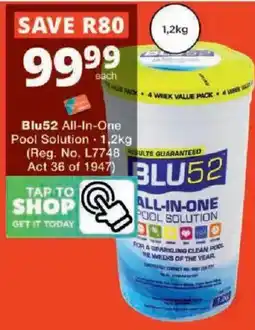 Checkers Blu52 All-In-One Pool Solution offer