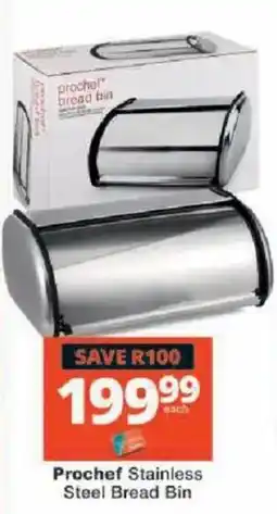 Checkers Prochef Stainless Steel Bread Bin offer