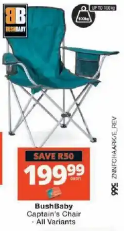Checkers BushBaby Captain's Chair offer