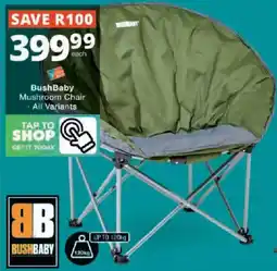 Checkers BushBaby Mushroom Chair offer