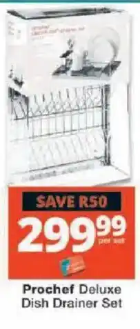 Checkers Prochef Deluxe Dish Drainer Set offer