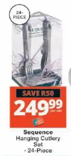 Checkers Sequence Hanging Cutlery Set offer