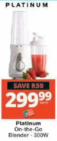 Checkers Platinum On-the-Go Blender offer