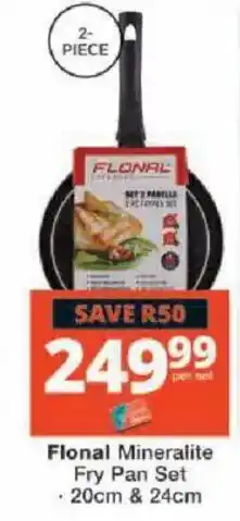 Checkers Flonal Mineralite Fry Pan Set offer