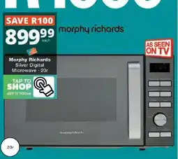 Checkers Morphy Richards Silver Digital Microwave offer