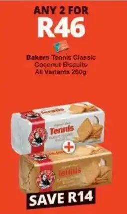 Checkers Hyper Bakers Tennis Classic Coconut Biscuits offer
