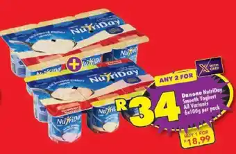 Shoprite Danone NutriDay Smooth Yoghurt offer