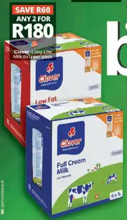 Checkers Hyper Clover Full Cream Milk offer