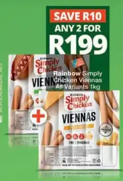 Checkers Hyper Rainbow Simply Chicken Viennas offer