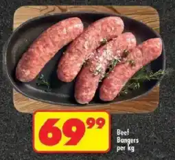 Shoprite Beef Bangers offer